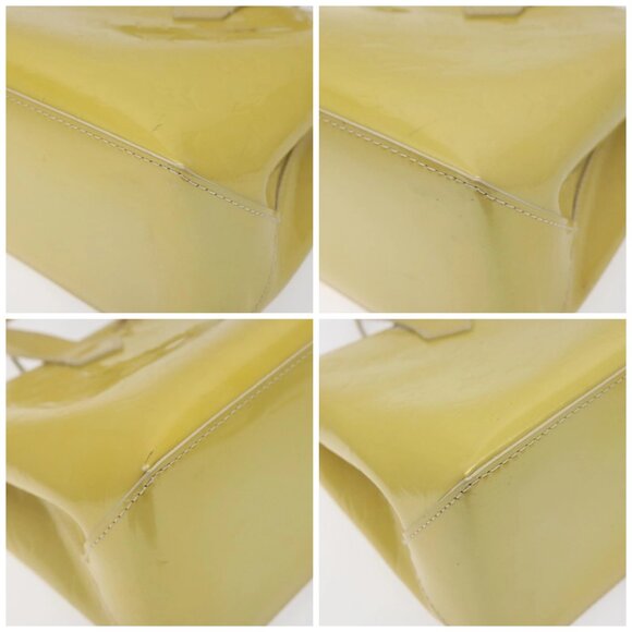 LOUIS VUITTON Monogram Vernis Wilshire PM Hand Bag Broncorail - Picture 15 of 15